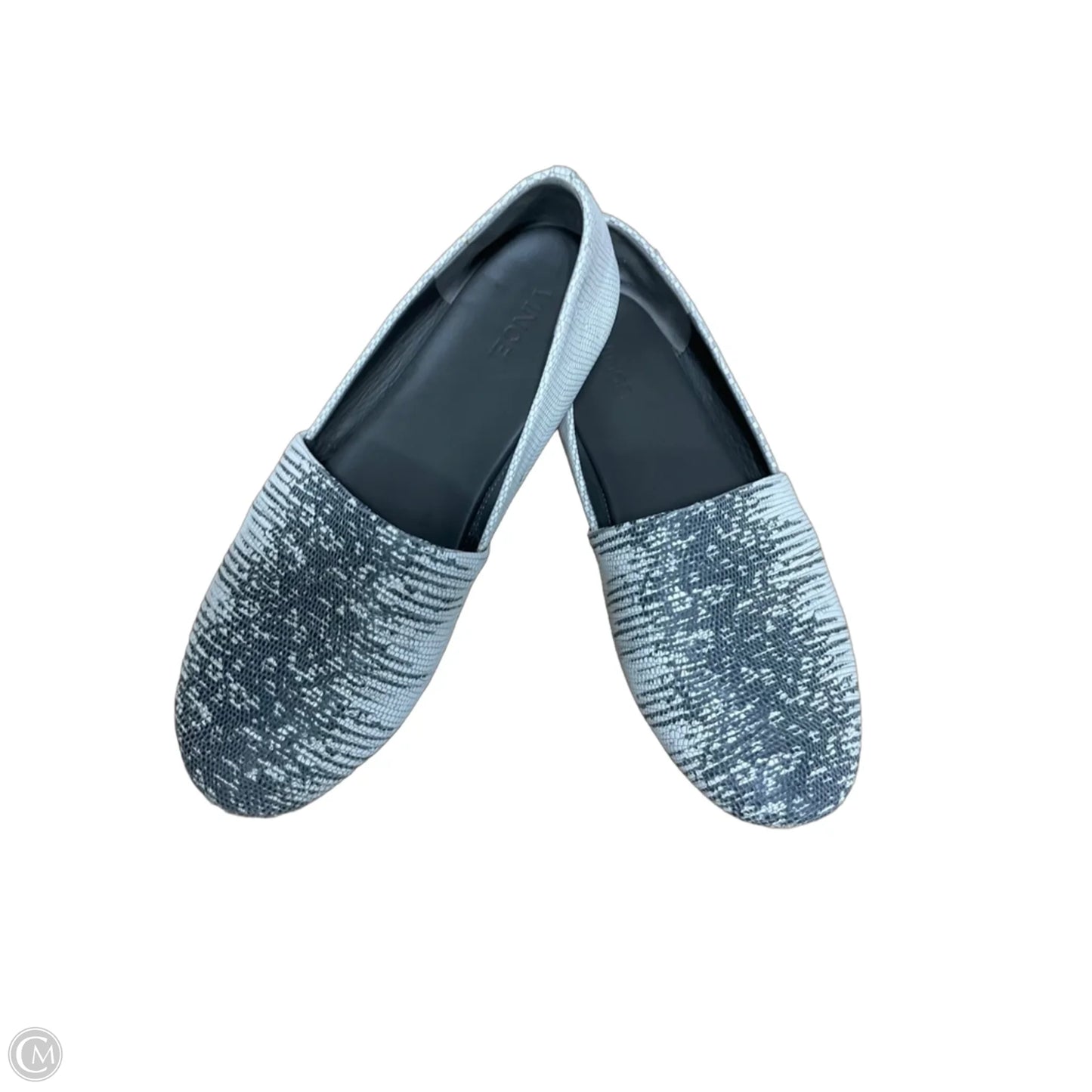 Shoes Flats By Vince In Grey & White, Size: 9.5
