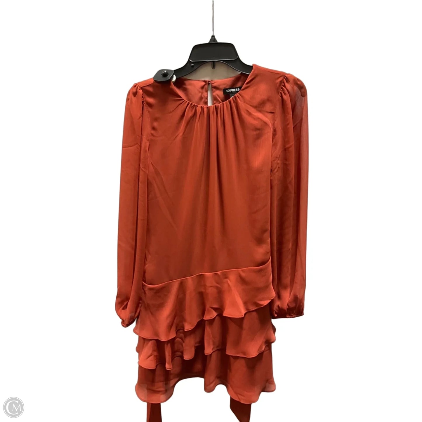Dress Casual Midi By Express In Orange, Size: S