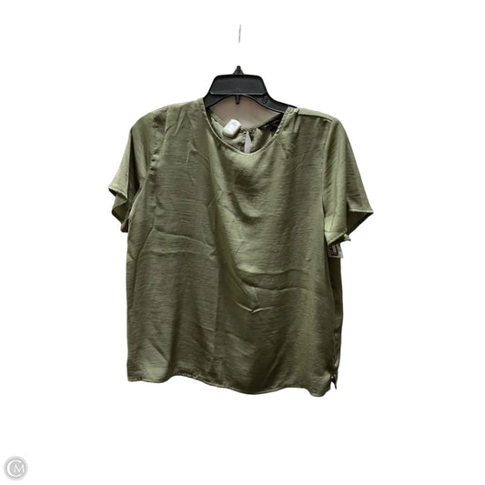 Top Short Sleeve By Banana Republic In Green, Size: M