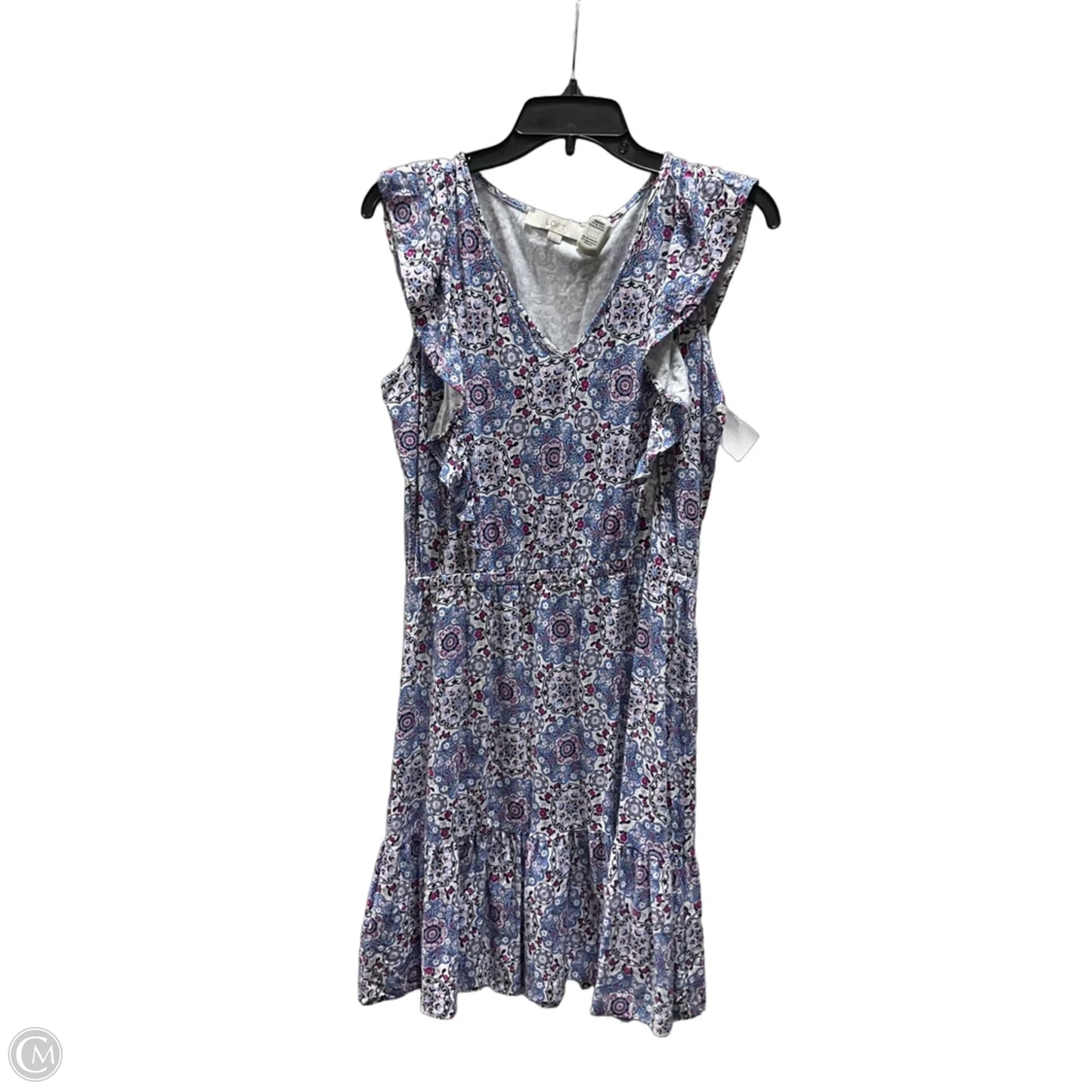 Dress Casual Midi By Loft In Purple, Size: M
