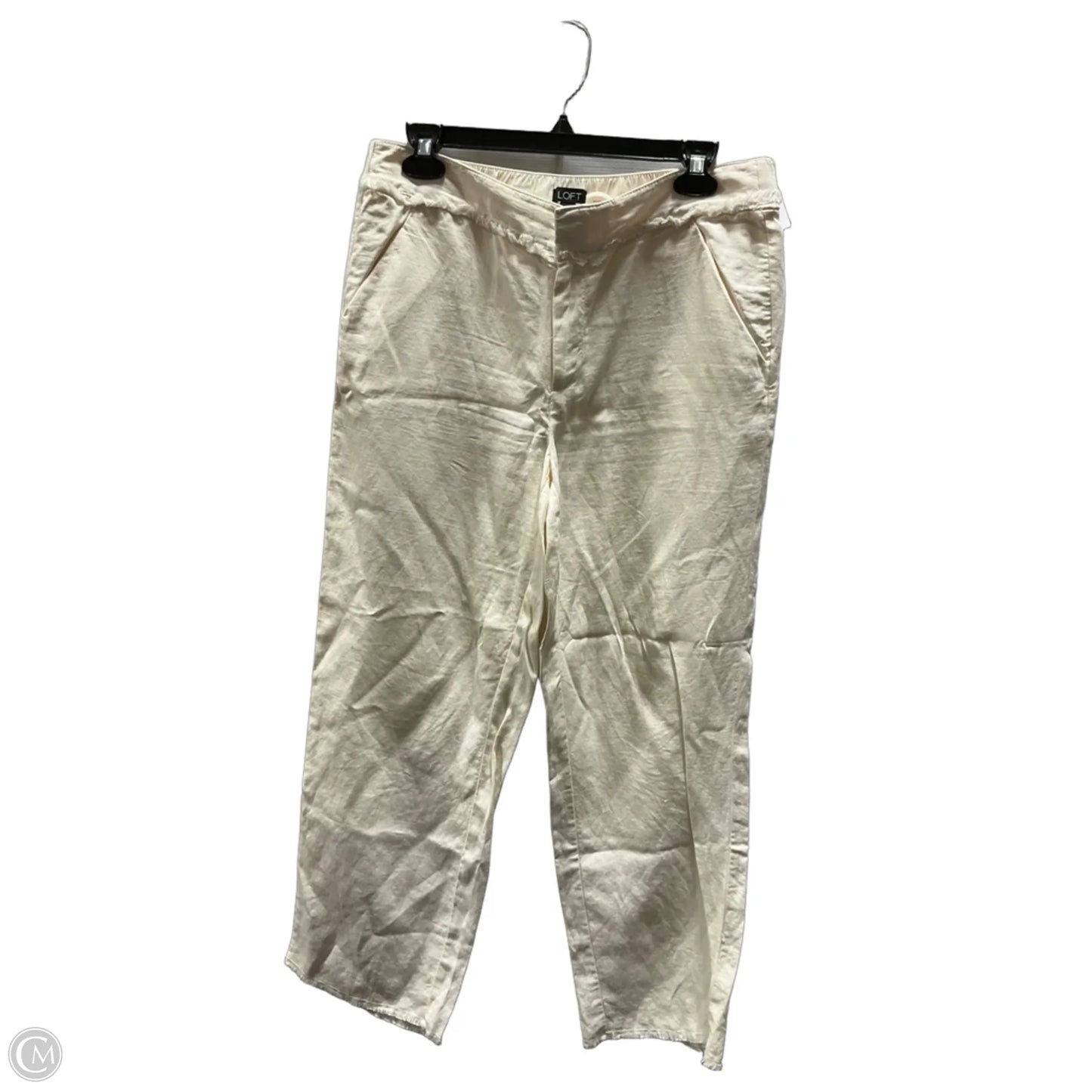 Pants Wide Leg By Loft In Cream, Size: 6