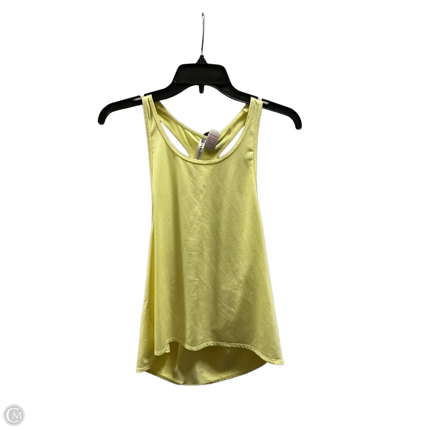 Athletic Tank Top By Fabletics In Yellow, Size: S