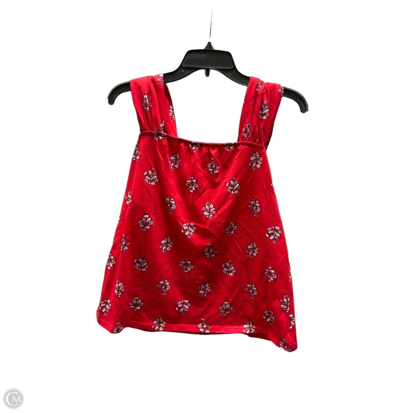Top Sleeveless By Loft In Red, Size: M