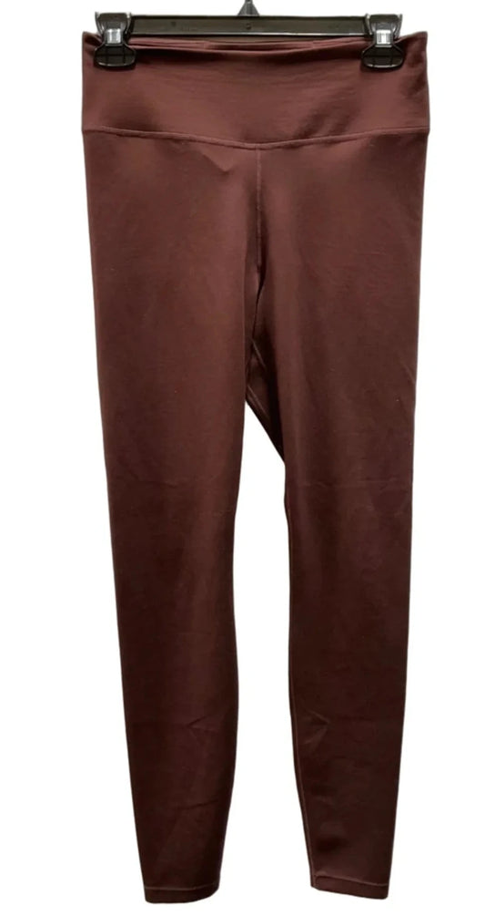 Athletic Leggings By Nike In Maroon, Size: M