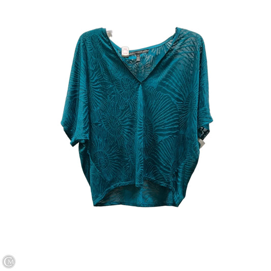 Top Short Sleeve By White House Black Market In Teal, Size: M