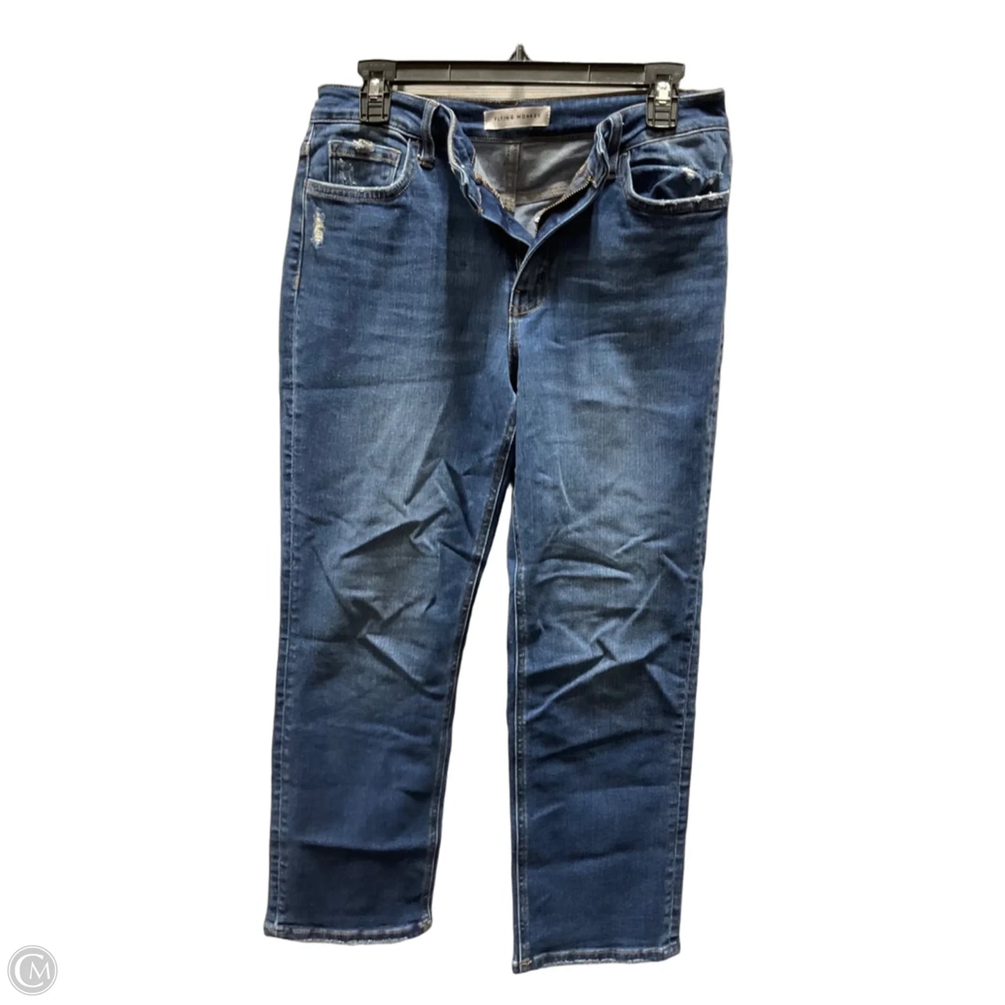 Jeans Straight By Flying Monkey In Blue Denim, Size: 6