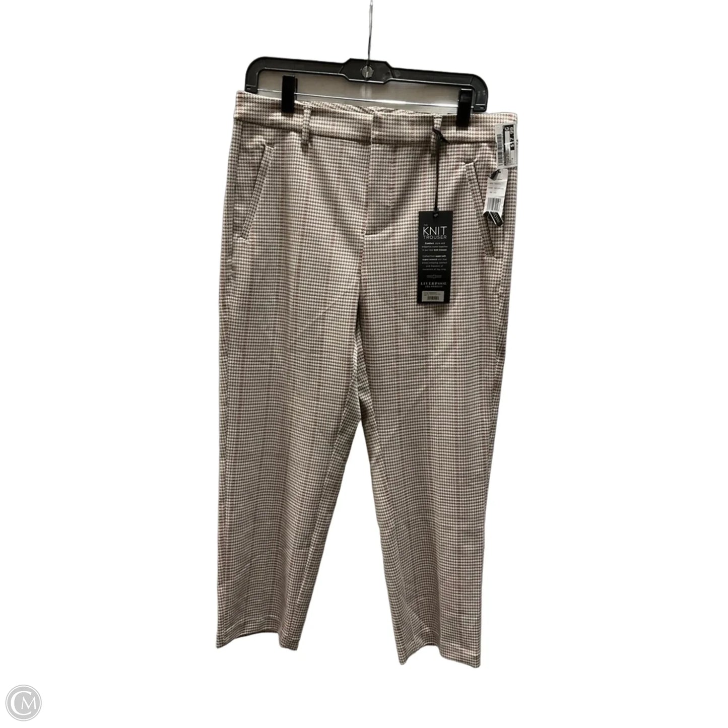Pants Dress By Liverpool In Cream & Orange, Size: 8