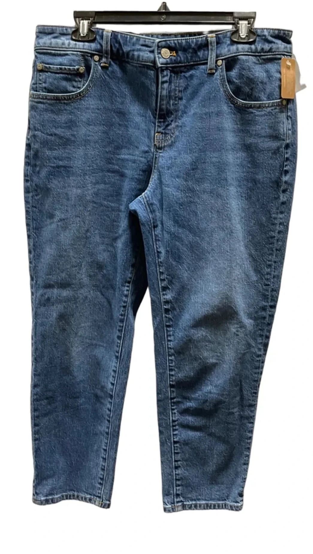 Jeans Straight By Talbots In Blue Denim, Size: 10