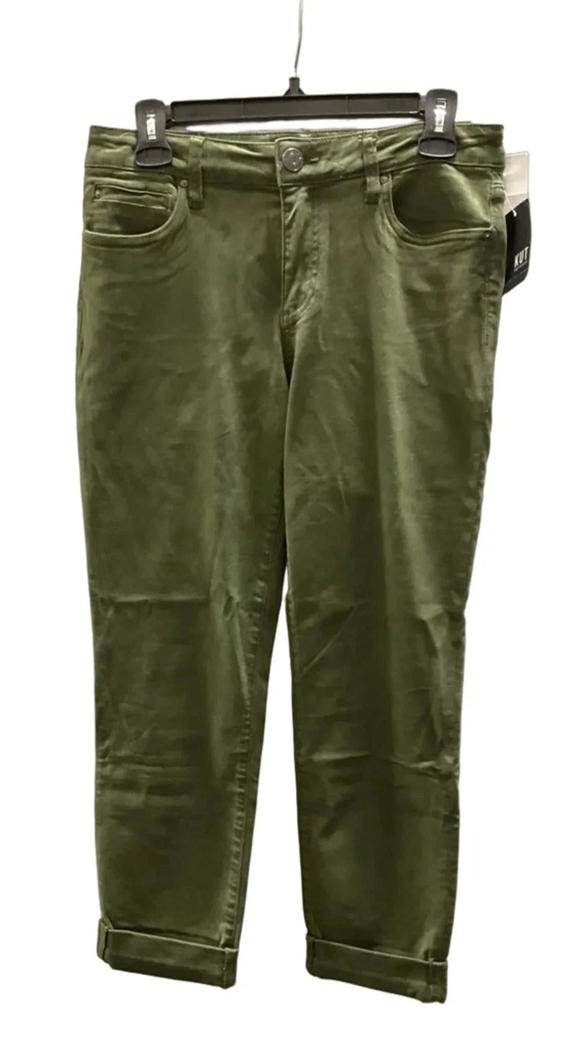 Jeans Boyfriend By Kut In Green, Size: 8