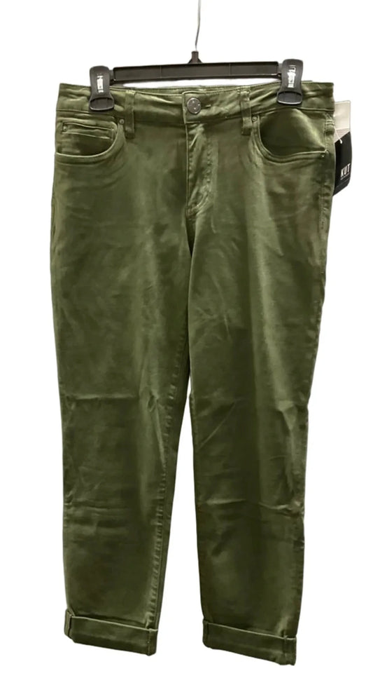 Jeans Boyfriend By Kut In Green, Size: 8