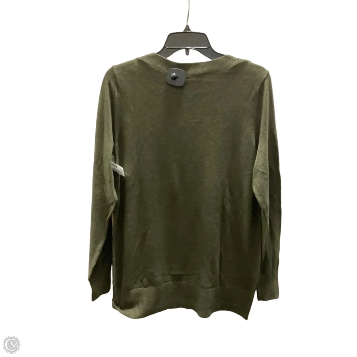 Top Long Sleeve Basic By Loft In Green, Size: M