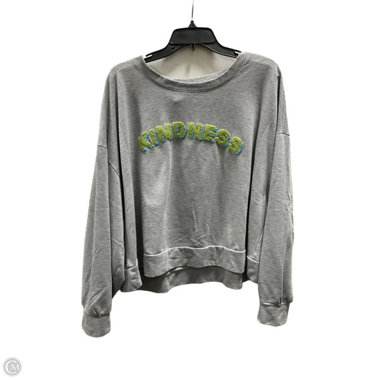 Top Long Sleeve By Lane Bryant In Grey, Size: Xl