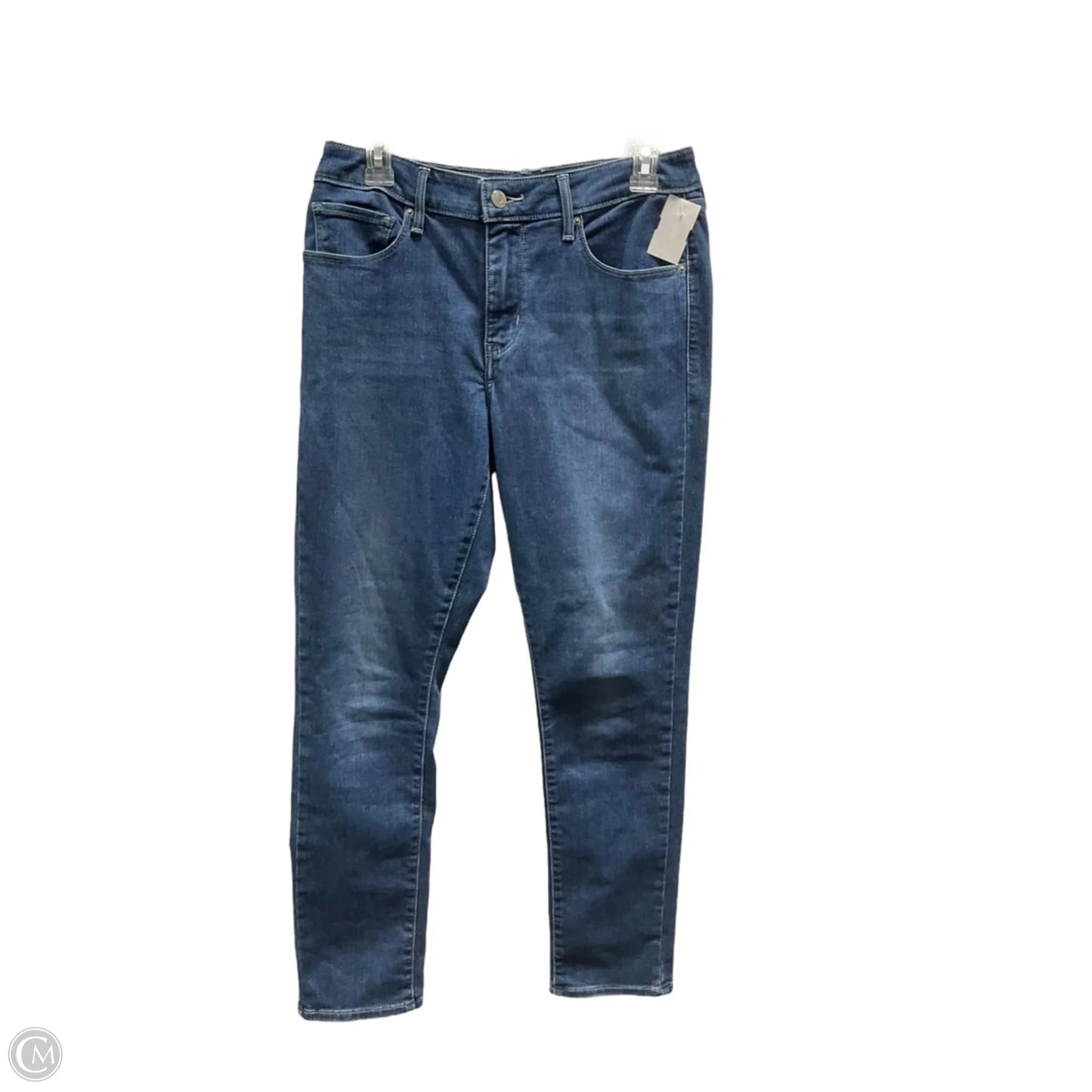 Jeans Skinny By Levis In Blue Denim, Size: 6