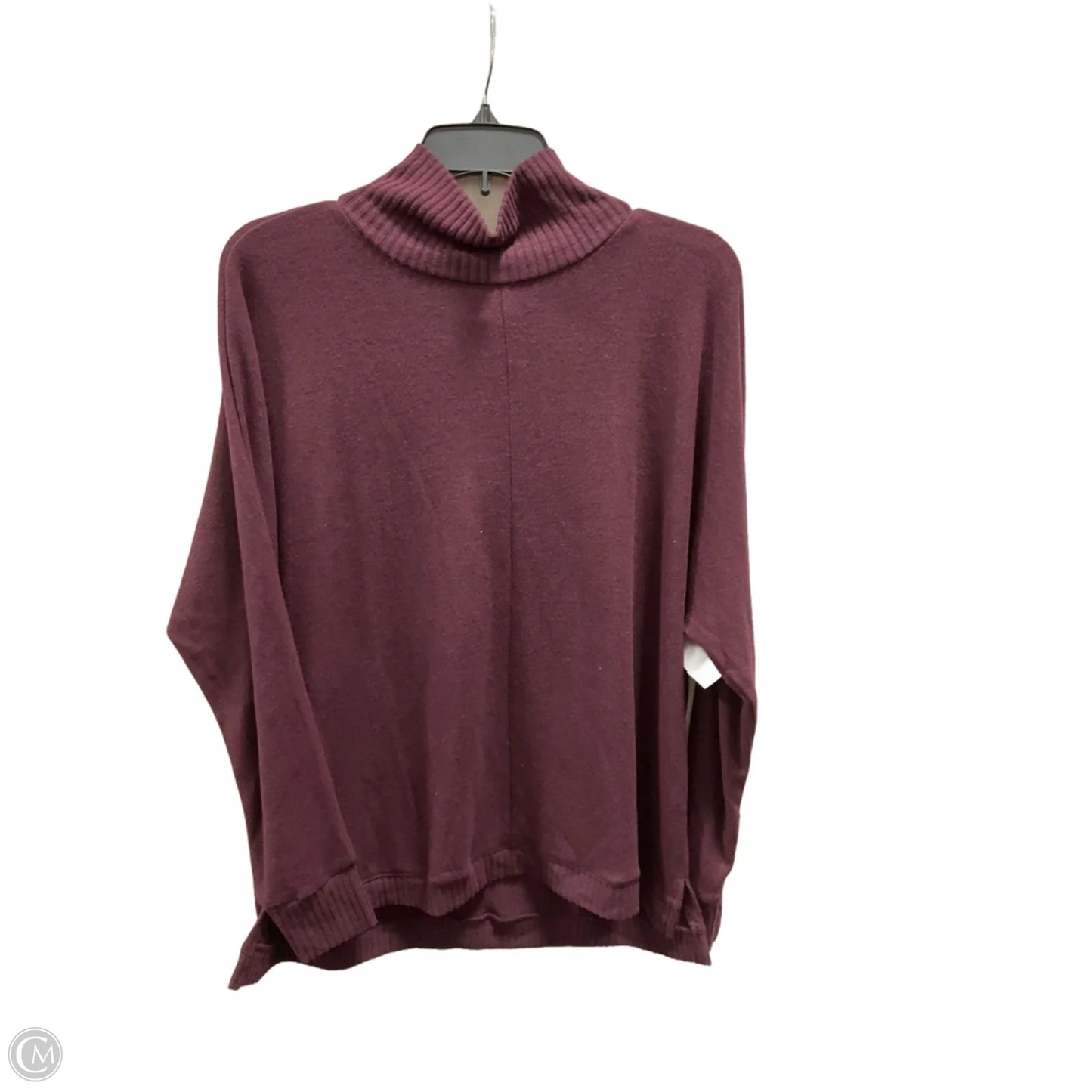 Top Long Sleeve By Loft In Purple, Size: L