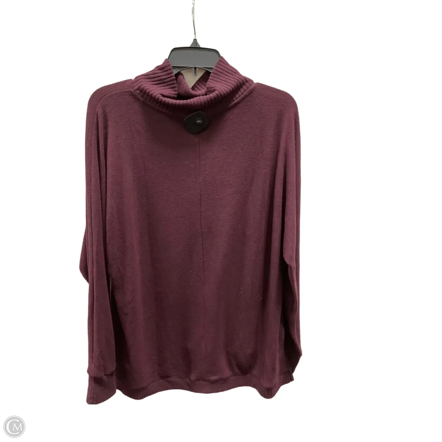 Top Long Sleeve By Loft In Purple, Size: L
