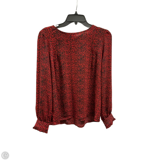 Top Long Sleeve By Loft In Animal Print, Size: M