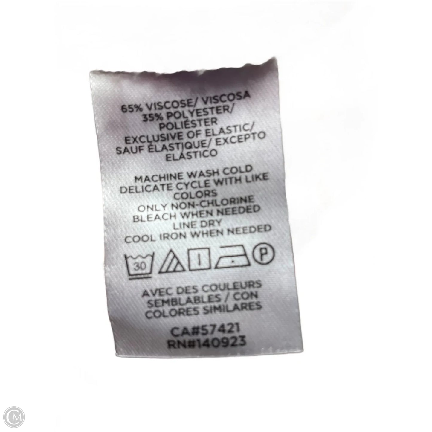 Top Long Sleeve By Loft In Grey & Orange, Size: M