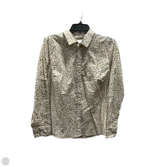 Top Long Sleeve By J. Crew In Animal Print, Size: L
