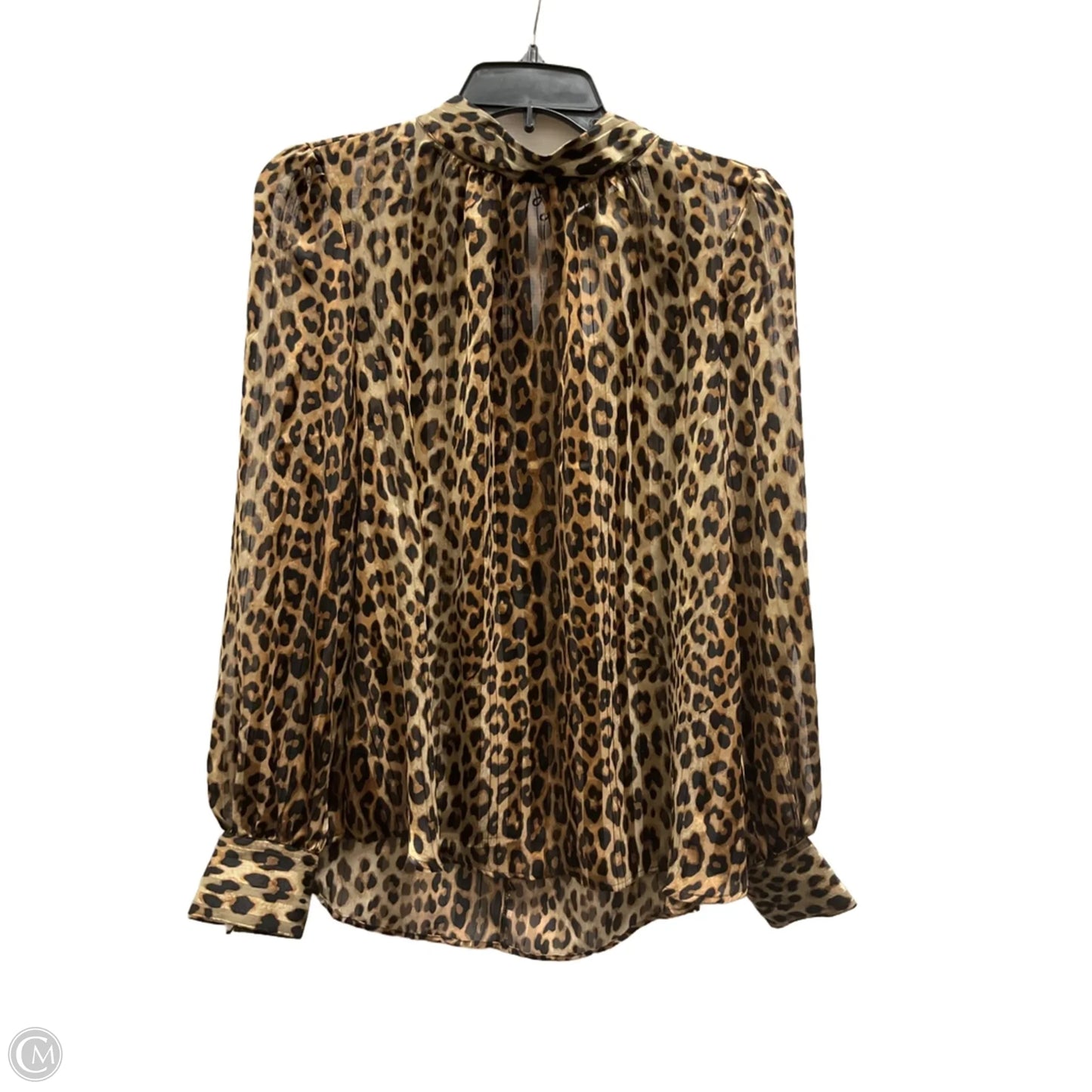 Top Long Sleeve By H&m In Animal Print, Size: M