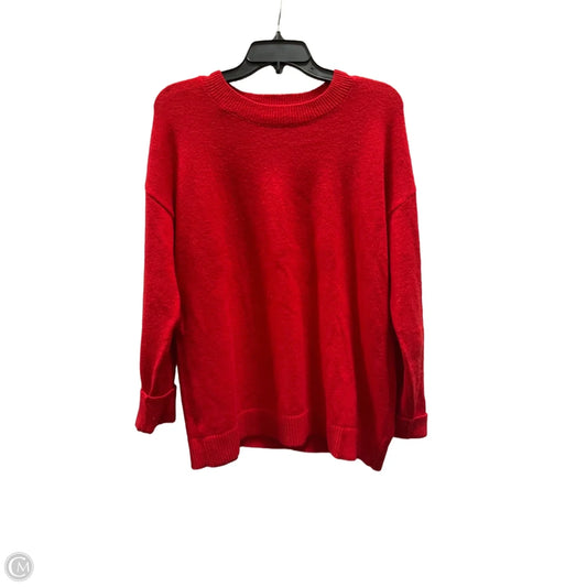 Top Long Sleeve By Loft In Red, Size: M
