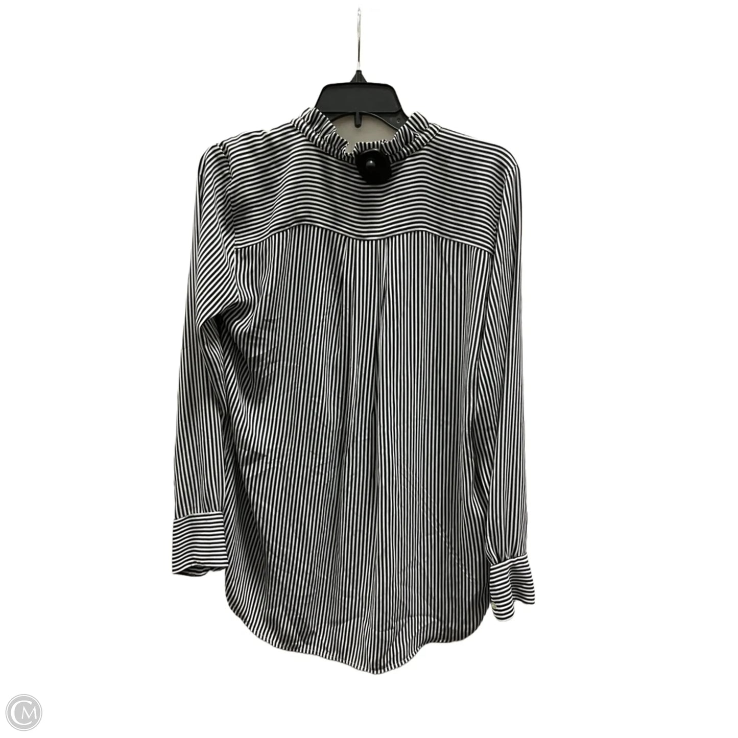 Top Long Sleeve By Loft In Striped Pattern, Size: M