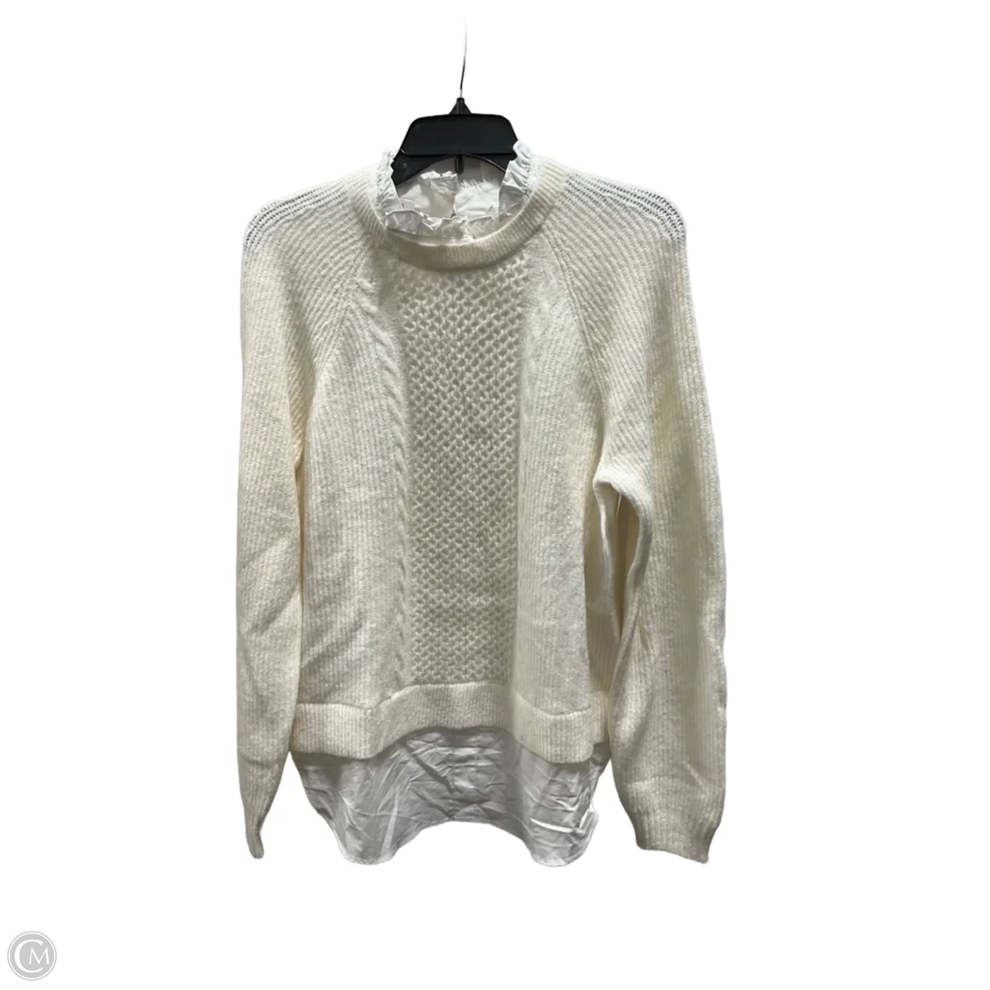 Sweater By Loft In White, Size: M