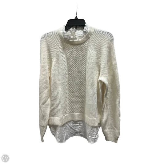 Sweater By Loft In White, Size: M