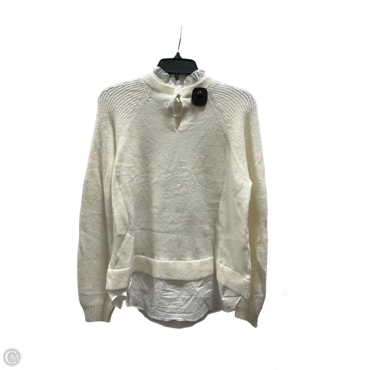 Sweater By Loft In White, Size: M