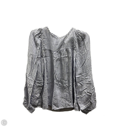 Top Long Sleeve By Loft In Striped Pattern, Size: M
