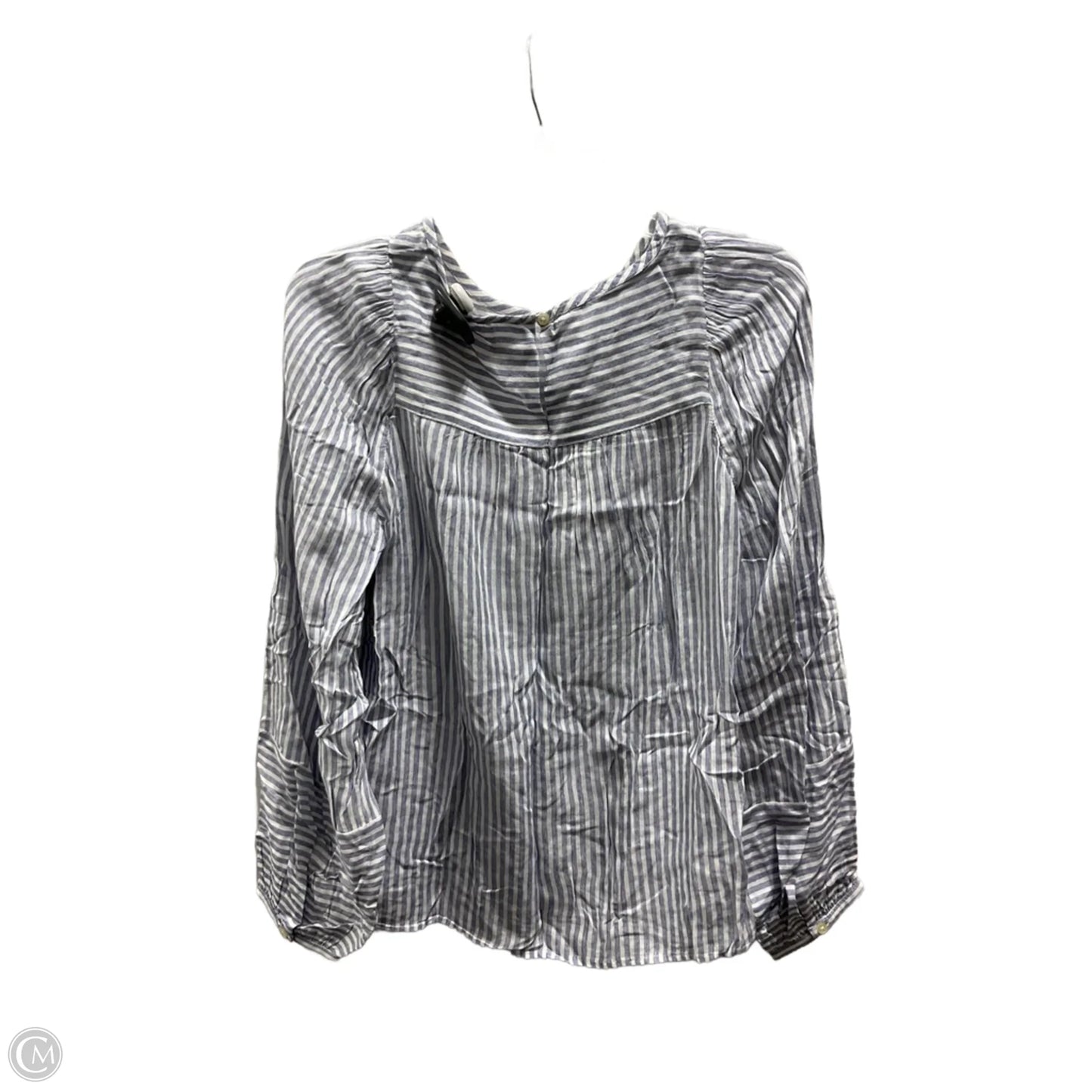 Top Long Sleeve By Loft In Striped Pattern, Size: M