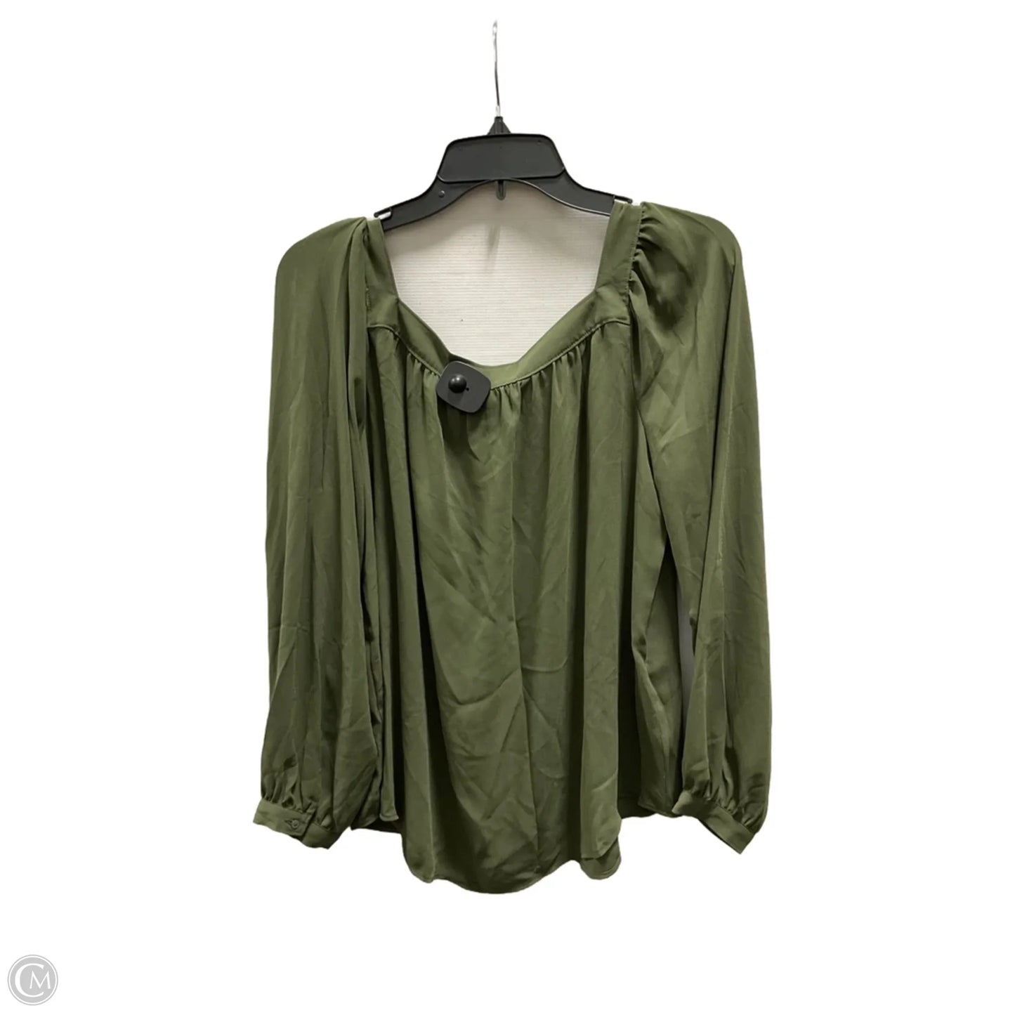 Top Long Sleeve By Loft In Green, Size: M