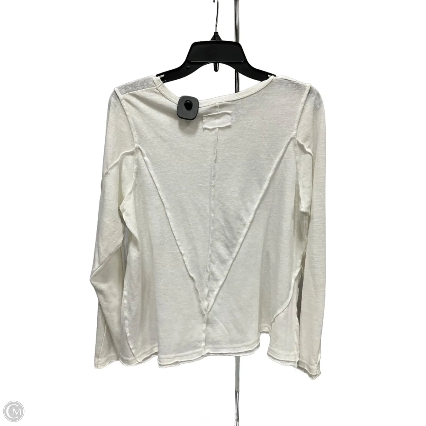 Top Long Sleeve By Pol In White, Size: S
