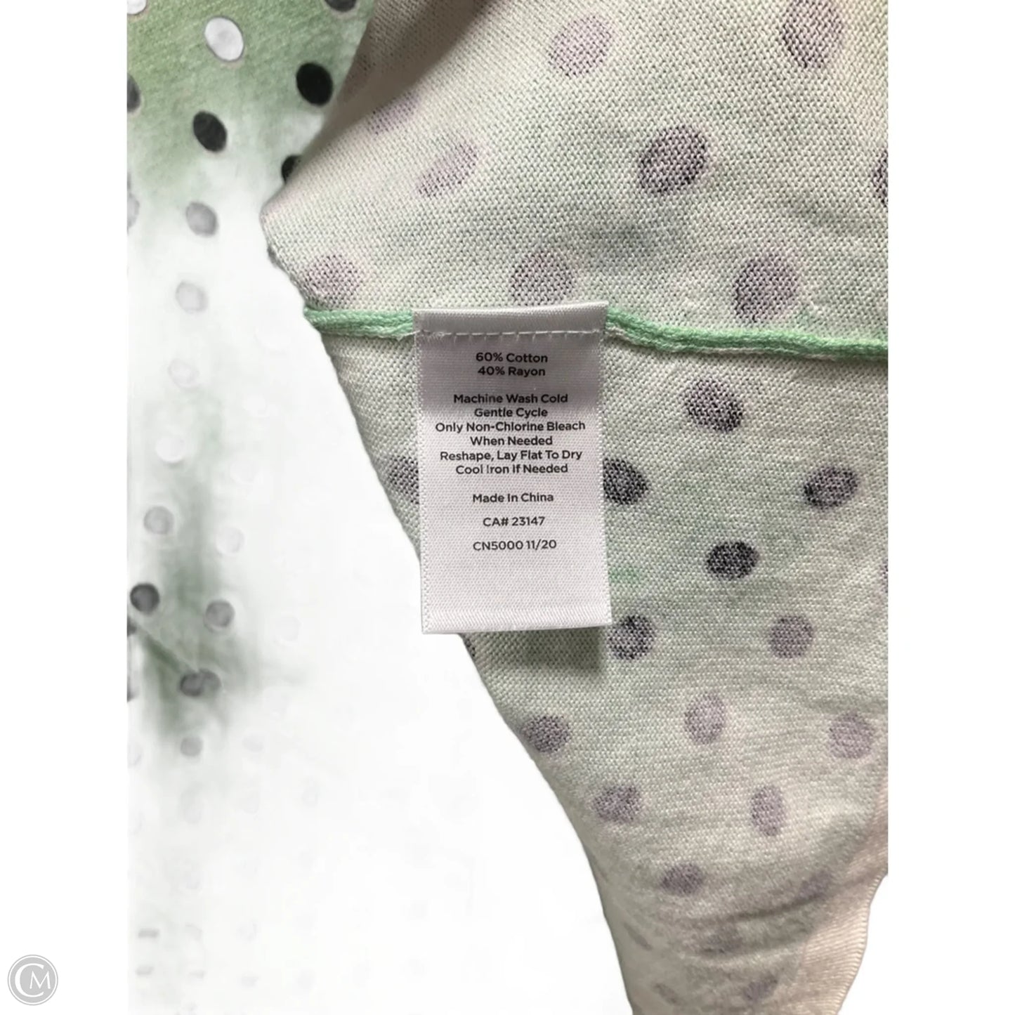 Top Short Sleeve By Talbots In Polkadot Pattern, Size: 3x