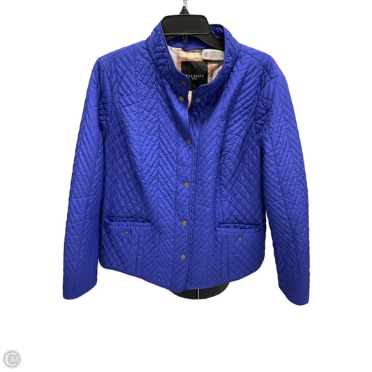 Jacket Puffer & Quilted By Talbots In Blue, Size: 1x