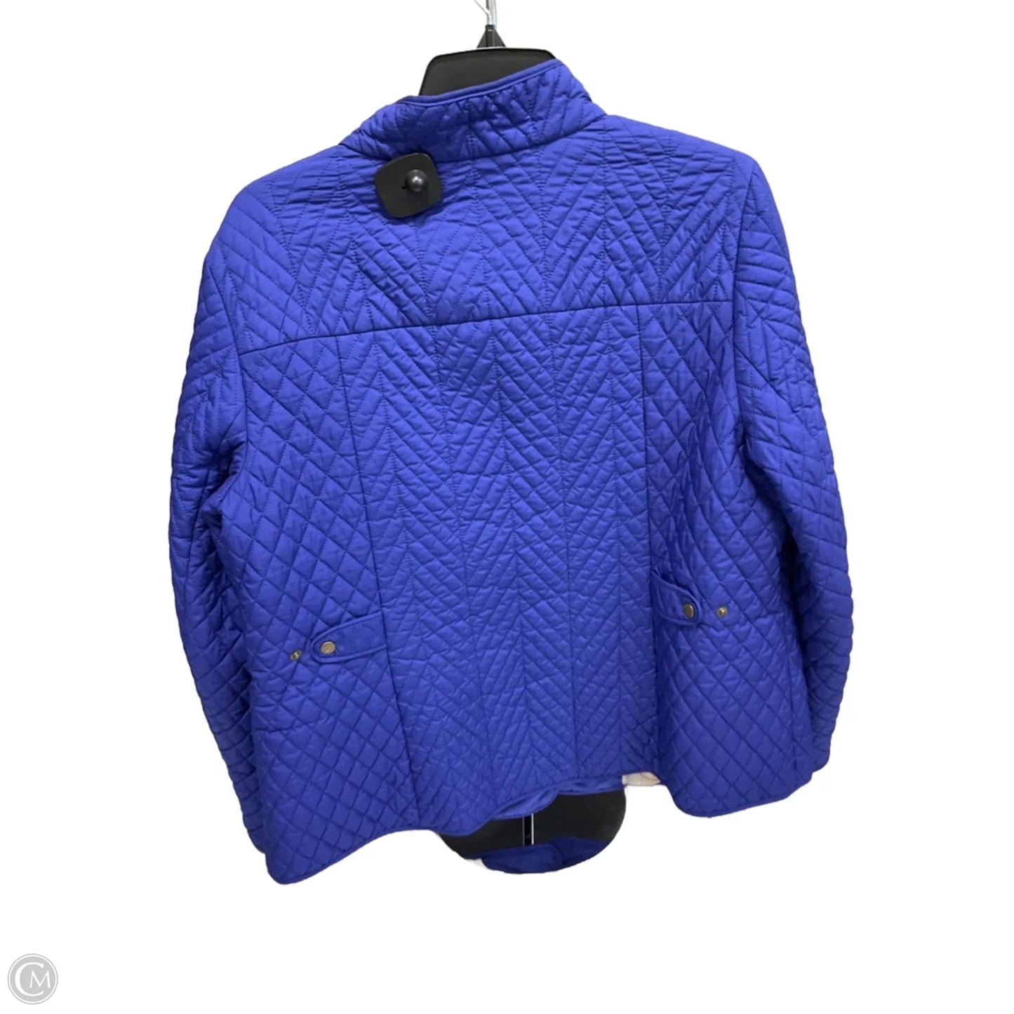Jacket Puffer & Quilted By Talbots In Blue, Size: 1x