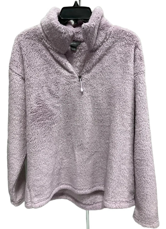 Jacket Fleece By Eddie Bauer In Purple, Size: Xl
