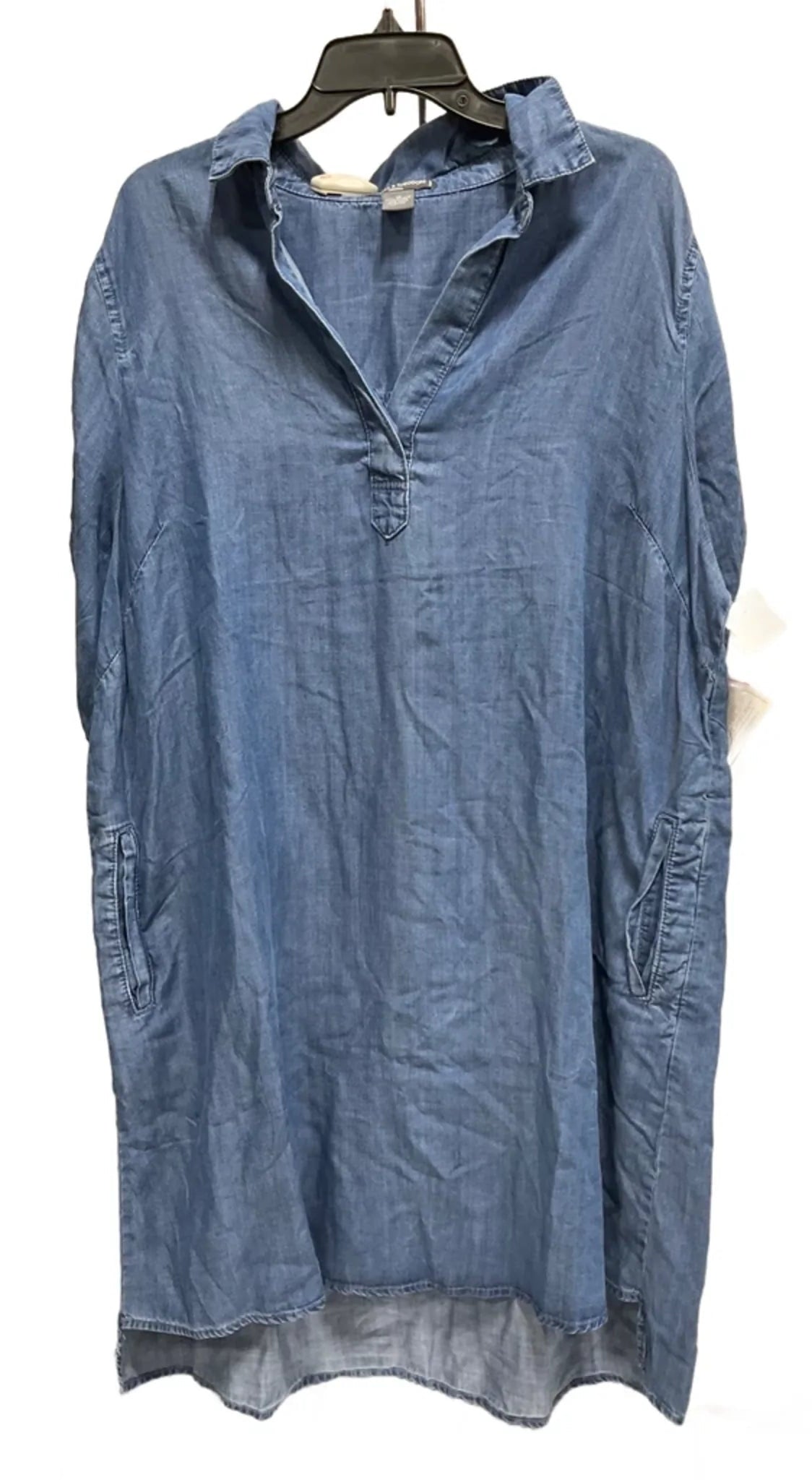 Dress Casual Short By Chelsea And Theodore In Blue Denim, Size: 1x