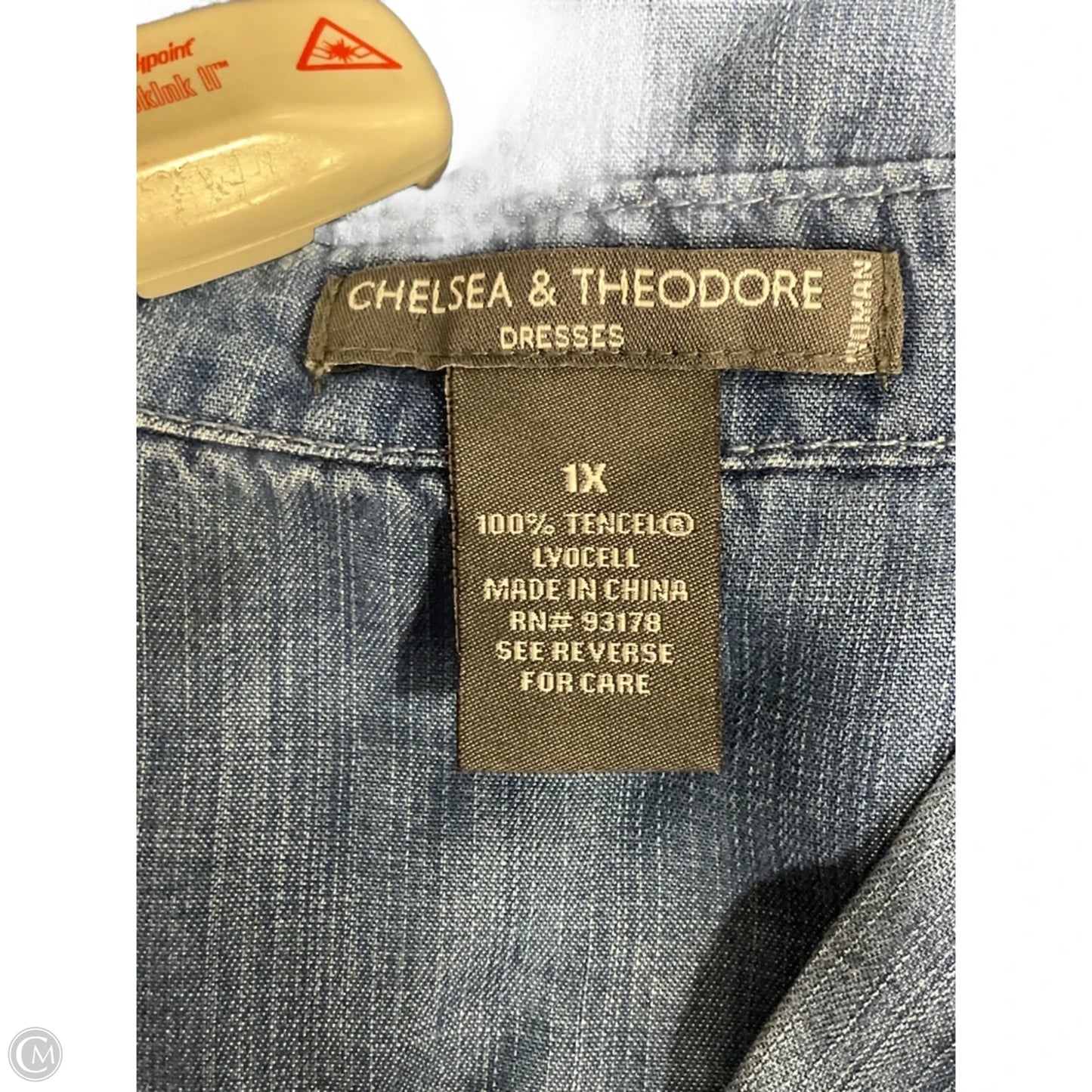 Dress Casual Short By Chelsea And Theodore In Blue Denim, Size: 1x