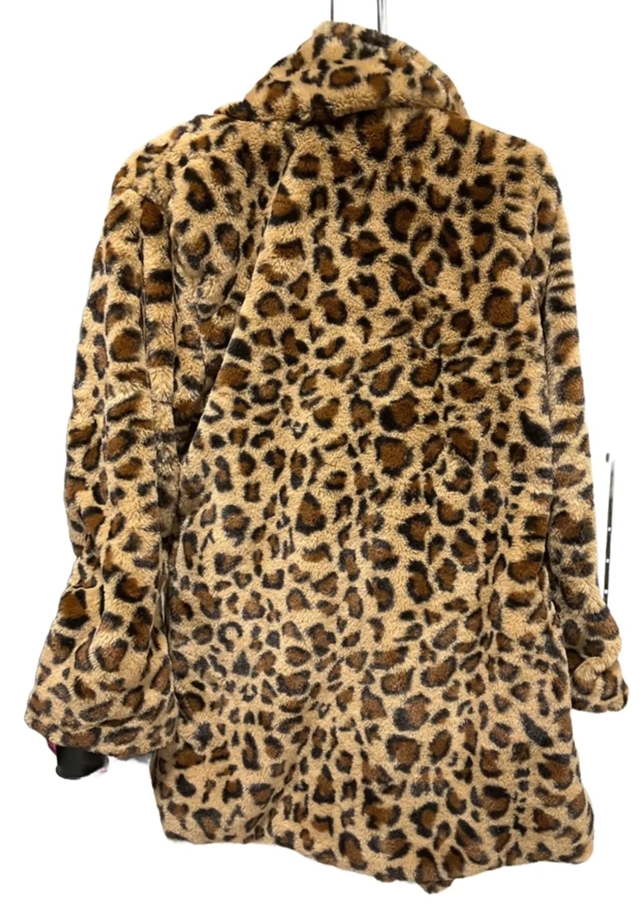 Jacket Faux Fur & Sherpa By Love Tree In Animal Print, Size: S