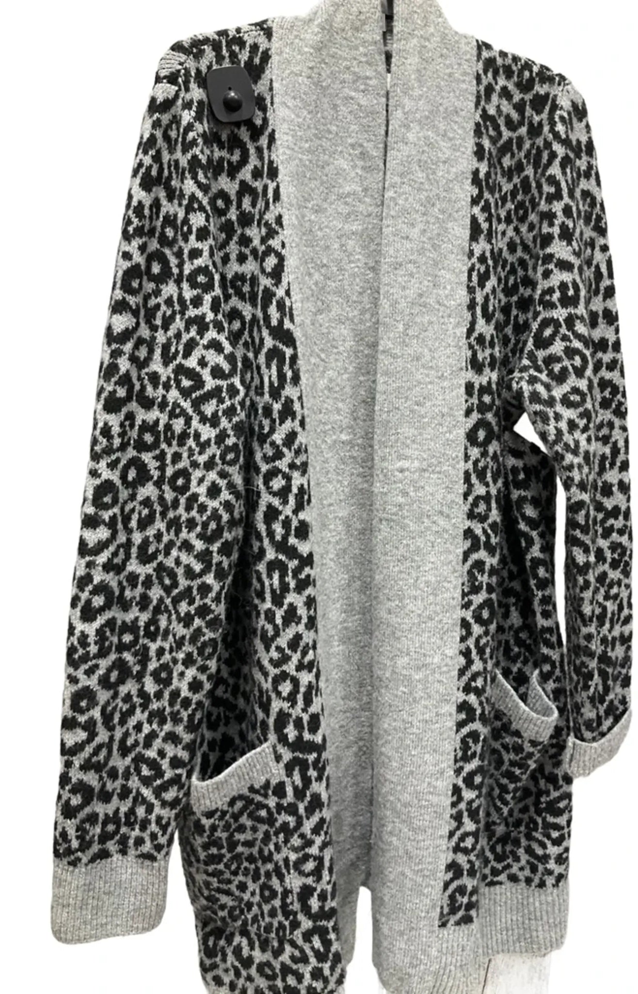Cardigan By Loft In Animal Print, Size: Xl