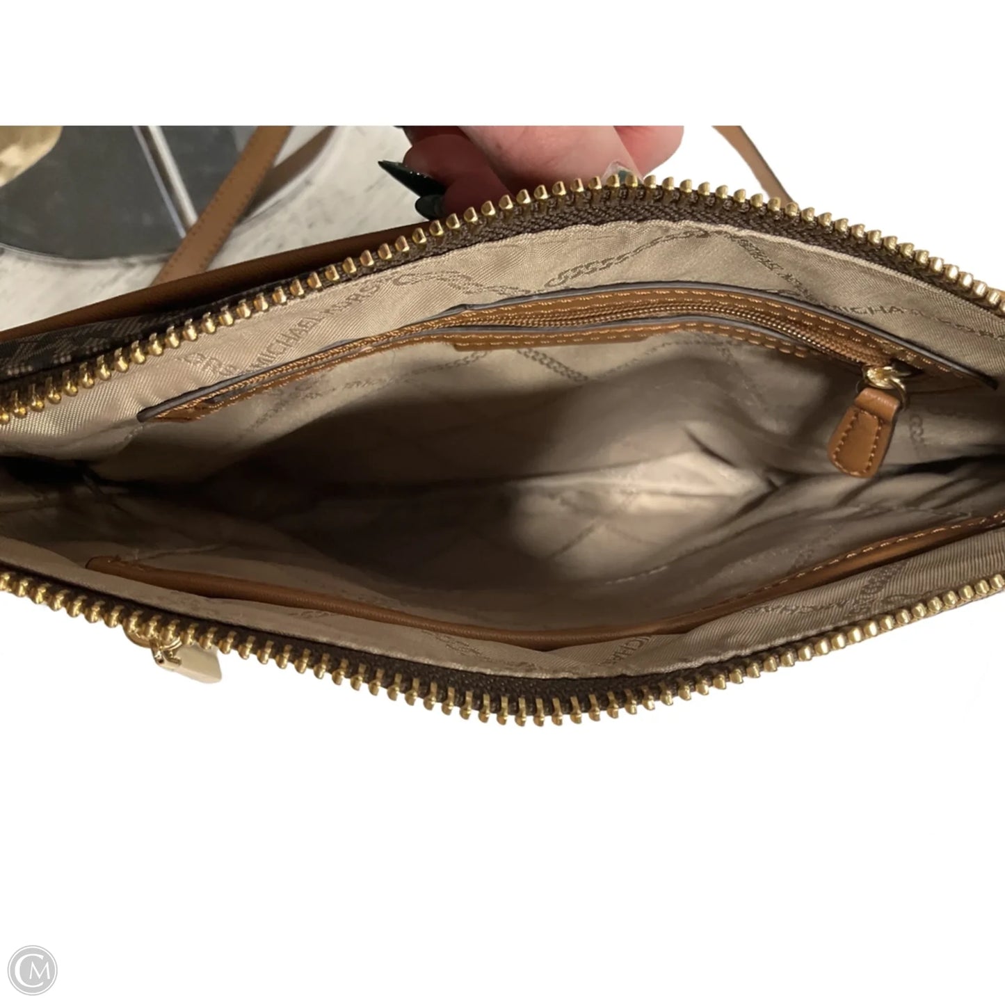 Crossbody Designer By Michael Kors, Size: Medium