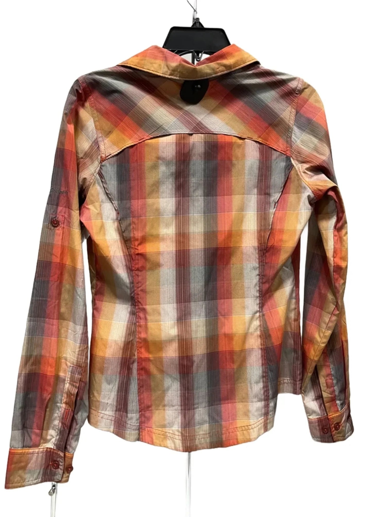 Blouse Long Sleeve By Columbia In Brown, Size: S