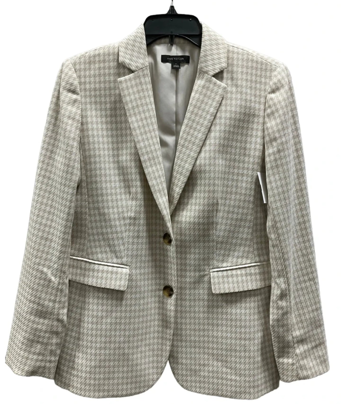 Blazer By Ann Taylor In Beige, Size: 4