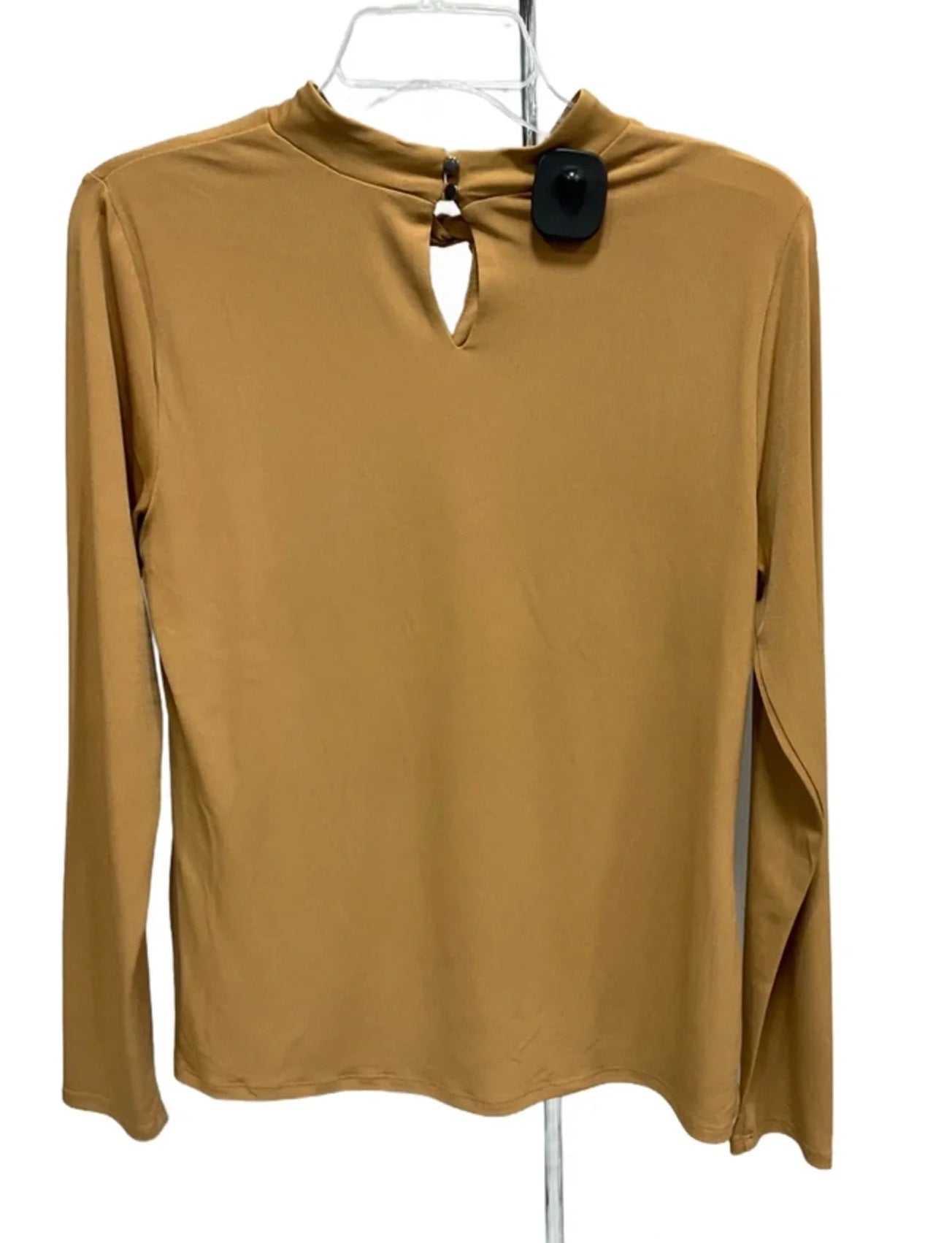Top Long Sleeve By Calvin Klein In Brown, Size: S