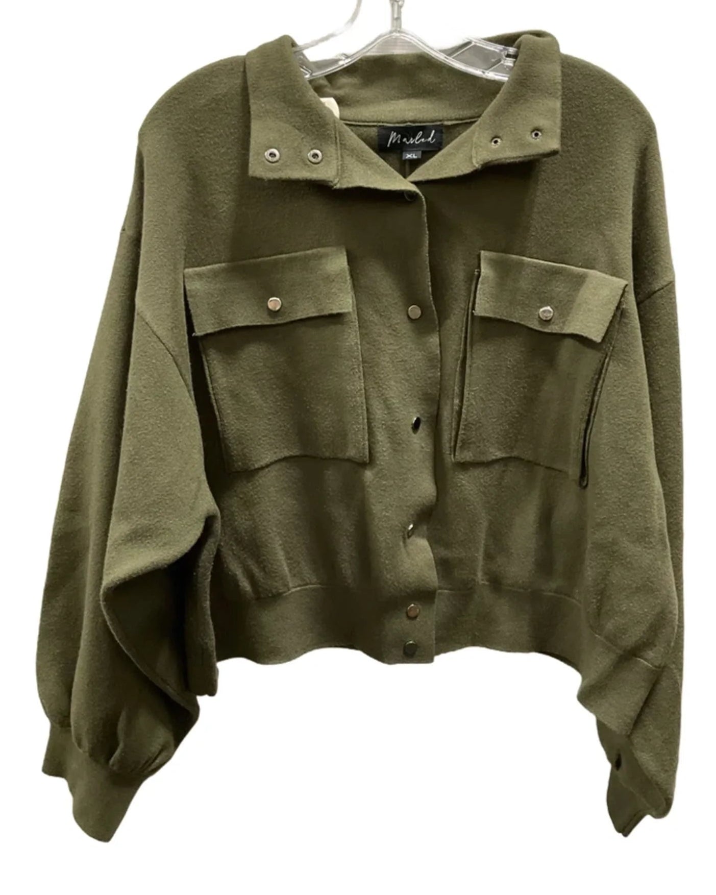 Top Long Sleeve By Marled In Green, Size: Xl