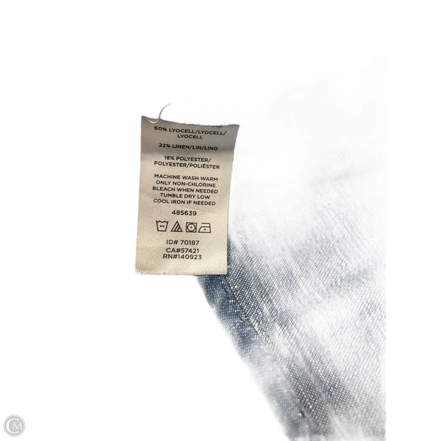 Top Long Sleeve By Loft In Blue Denim, Size: 16