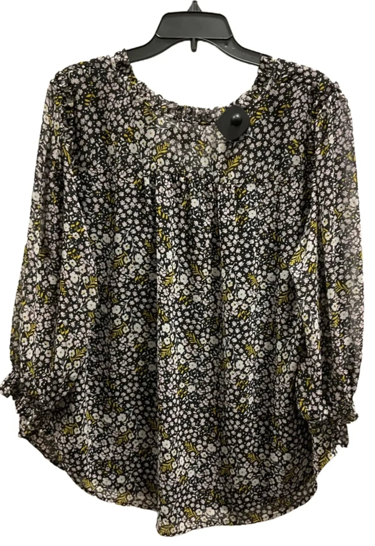 Top Long Sleeve By Loft In Black, Size: Xl