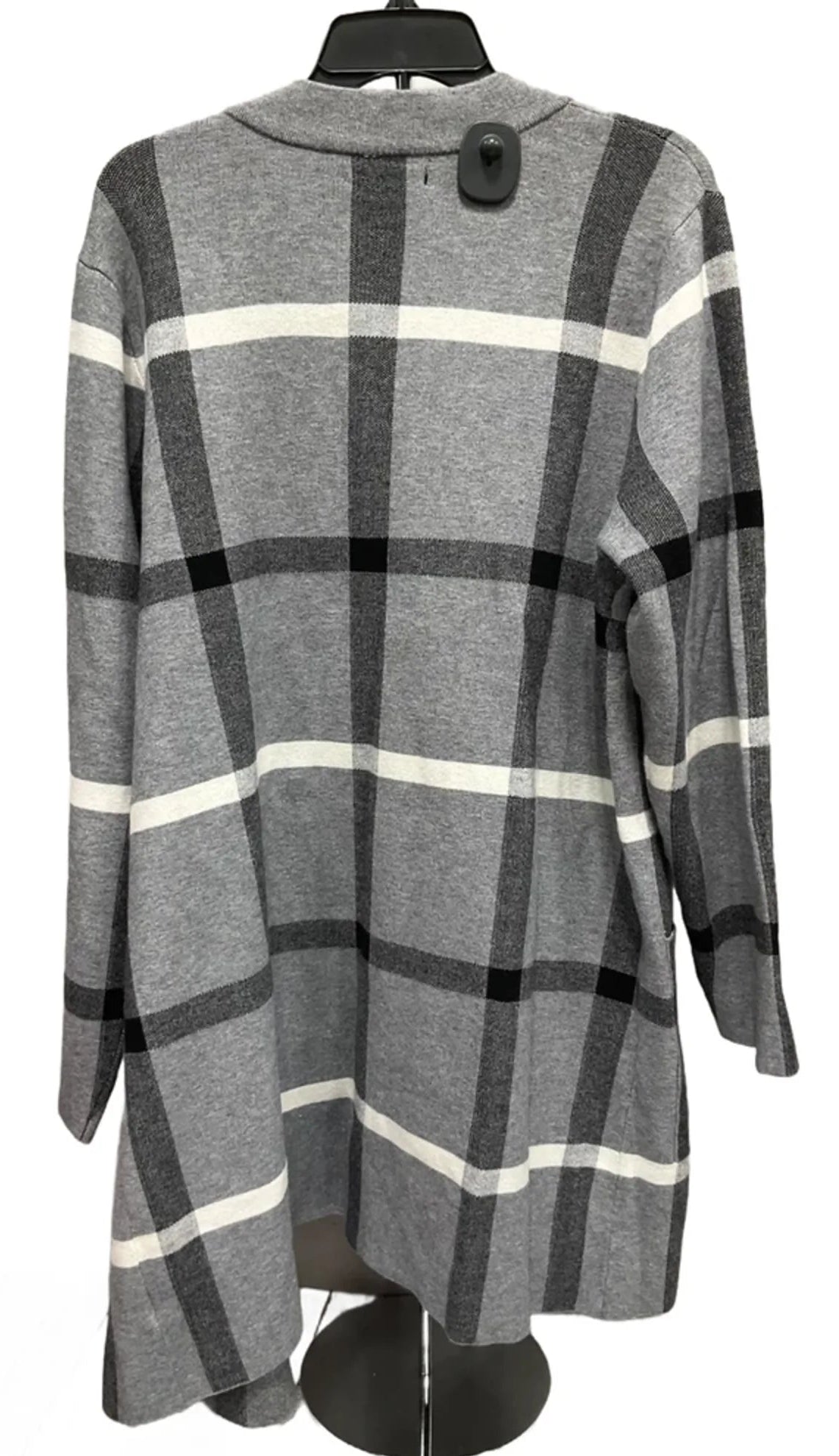 Cardigan By Tahari In Grey, Size: 2x