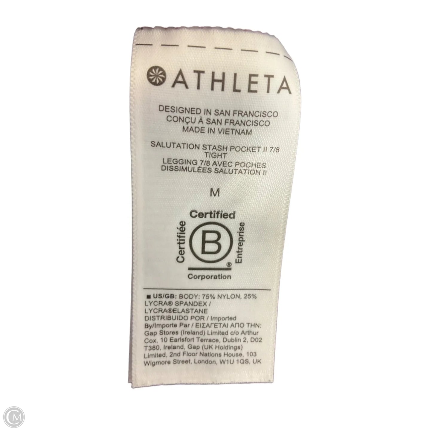 Athletic Leggings By Athleta In Purple, Size: M