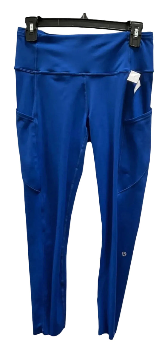 Athletic Leggings By Lululemon In Blue, Size: 8